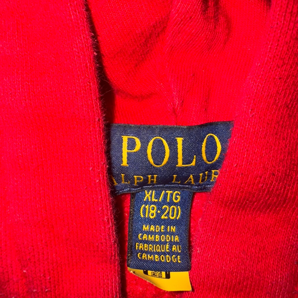 Pants n hoodie set Polo by Ralph Lauren Bold Red Knit - Picture 4 of 4